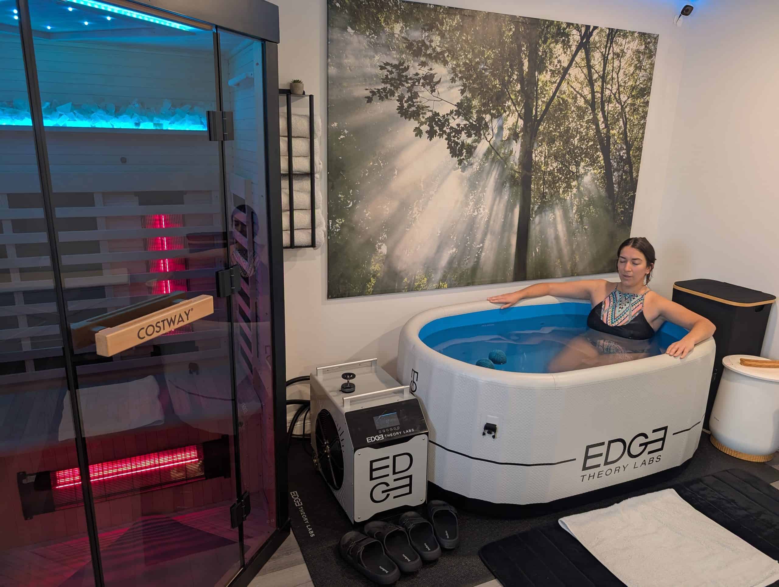 Experiencing The Cold Plunge at Scott Shaheen's Personal Training Recovery Den